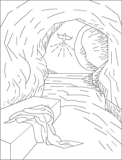 He Is Risen Coloring Page - Part 4